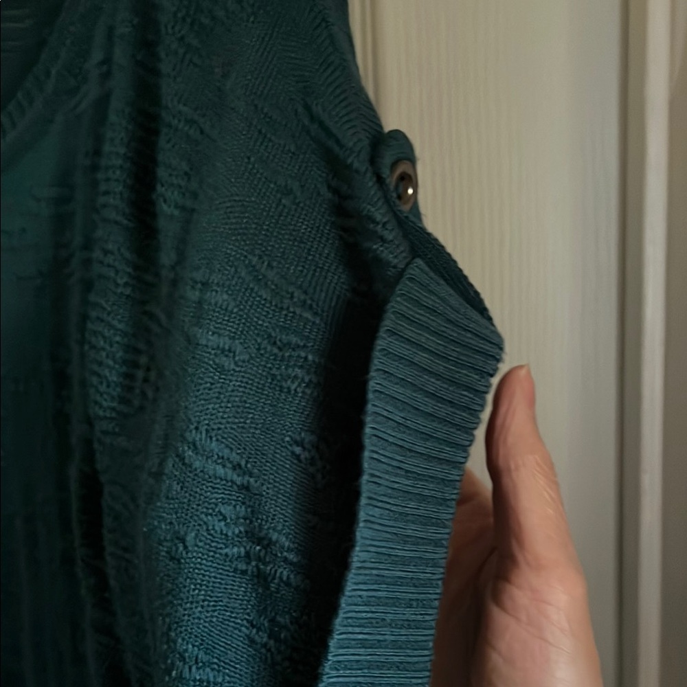 a.n.a Green Ruched Short Sleeve T-Shirt - Picture 4 of 10
